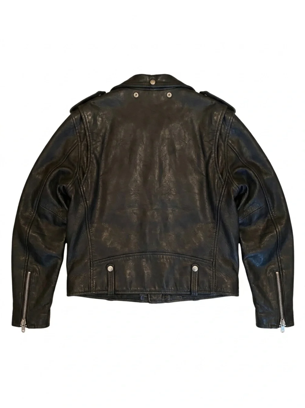 Vintage Harley-Davidson Leather Jacket Black 80s American Cowhide Bikercore 46R